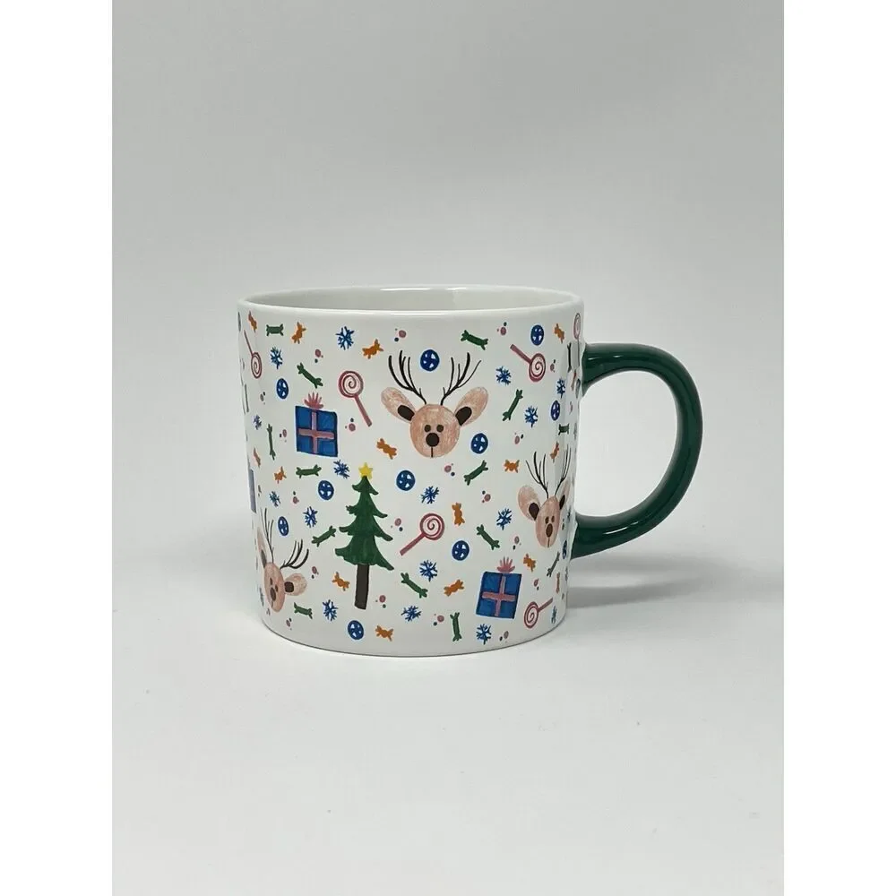 Williams Sonoma Jumbo 20oz St Jude Christmas Holiday Winter Coffee Mug Cup